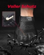 KEMIMOTO Taktische Handschuhe mit Kohlefaser Knöchelprotektor & Touchscreen – Einsatzhandschuhe – Bild 3