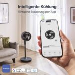 DIMPLEX DUOCOOL Smart 2-in-1 Akkuventilator – 45h Akku, App & Sprachsteuerung – Bild 7