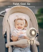 Dreamegg Kinderwagen-Ventilator mit LED-Display & Nachtlicht – 4000mAh USB-Clip-Ventilator – Bild 3