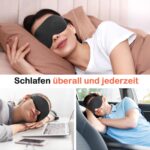 INNELO 2er Pack 3D Schlafmaske – Lichtblockierende Augenmaske mit Gedächtnisschaum für erholsamen Schlaf – Bild 7