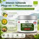 Bio Hanf-Gel EXTRA STARK 200ml – Kühlmassagegel mit 16 Pflanzenwirkstoffen für Nacken & Muskeln – Bild 5