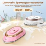 Newbealer Mini Reisebügeleisen 100-240V mit Keramiksohle – Kompaktes Trockenbügeleisen – Bild 3