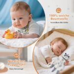 LOFTANK 7-in-1 Baby Geschenkset – Kuscheldecke, Rassel & Zubehör für Neugeborene – Bild 8