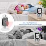 TakTark Babyphone mit Kamera 2" – Digitales Babyfon mit VOX, Nachtsicht & Gegensprechfunktion – Bild 6