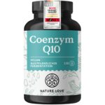 Nature Love Coenzym Q10 200mg – 120 vegane Kapseln aus Fermentation für 4 Monate