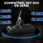 EGR V8 Ersatzakku für Dyson V8 Absolute/Animal/Motorhead/Fluffy – Hochkapazität mit Schutzfunktionen – Bild 4