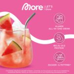 MORE Clear Glow Peptides 600 g Wassermelone – Whey Isolat mit Kollagen für Muskeln & Haut – Bild 2