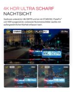 VANTRUE E1 Pro 4K HDR Dashcam mit Sony STARVIS 2 – Kompakte Autokamera mit CPL, GPS & Parküberwachung – Bild 3