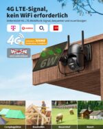 NUASI 4G LTE Überwachungskamera Aussen mit Akku & Solarpanel – Kabellos IP66 wasserdicht – Bild 3