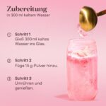 Glow25 Collagen Plus Pulver Strawberry 450g – Kollagen Hydrolysat mit Vitamin C & Biotin – Bild 5