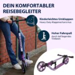 HUDORA BigWheel® 205 Advanced Scooter – Aluminium-Tretroller für Kinder & Erwachsene bis 100kg – Bild 4