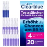 Clearblue Advanced Fertilitätsmonitor Nachfüllpack – 20 Fertilitäts- & 4 Schwangerschaftstests