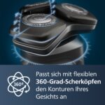 Philips Series 5000 Elektrorasierer – Nass- & Trockenrasur mit SkinIQ-Technologie für Herren – Bild 6