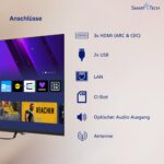 Smart Tech 40 Zoll Smart TV mit Full HD & Triple-Tuner – VIDAA LED Fernseher – Bild 4
