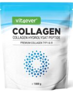 Vit4ever Collagen Pulver 1000 g – Bioaktives Kollagen Hydrolysat Typ 1 & 3