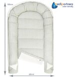 Medi Partners Babynest 100x60 cm – Kuschliges Neugeborenen-Nestchen aus Bio-Baumwolle – Bild 2