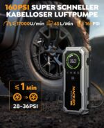 NACKEO 8000A Auto Starthilfe mit Kompressor 160PSI – 20000mAh Powerbank für 12V Fahrzeuge – Bild 3