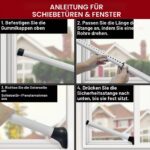 AceMining Türsicherheitsstange Weiss – Verstellbarer Einbruchschutz für Türen & Fenster – Bild 9