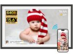 Yalilia 15,6 Zoll Digitaler Bilderrahmen mit 64GB – FHD Touchscreen & Frameo-App