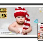 Yalilia 15,6 Zoll Digitaler Bilderrahmen mit 64GB – FHD Touchscreen & Frameo-App