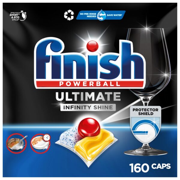 Finish Ultimate Infinity Shine Citrus Spülmaschinentabs – 160er Gigapack für strahlenden Glanz