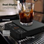 NUTRI FIT Mini-Kaffeewaage mit Timer – Espresso-Waage 2kg/0,1g USB-C, tragbar – Bild 5