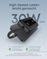Anker Zolo Powerbank 20000mAh 30W – Ultra-schnelles Laden mit integriertem USB-C Kabel – Bild 2
