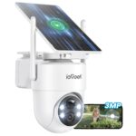ieGeek 2K Solar Überwachungskamera Aussen – 360° PTZ mit Farb-Nachtsicht & PIR-Bewegungsmelder