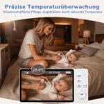 jeeber 5" Babyphone ohne WLAN – 1080P HDR Nachtsicht, Zwei-Wege-Audio & 8 Schlaflieder – Bild 9