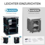 TIMBER RIDGE Faltbarer Campingschrank 60×50×80 cm – Tragbare Campingküche mit Tragetasche – Bild 4