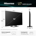 Hisense 55U7Q 55 Zoll 4K Mini LED Smart TV – Gaming & Streaming mit AI Engine – Bild 2