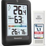 Newentor Funk-Wetterstation mit Aussensensor – Thermometer & Hygrometer für Innen & Aussen