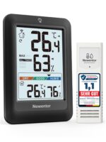 Newentor Funk-Wetterstation mit Aussensensor – Thermometer & Hygrometer für Innen & Aussen