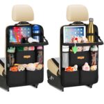 SURDOCA Auto Organizer Kinder mit Klapptisch – Rücksitz Organizer für Reisen