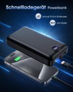 PDBEST PowerBank 50000mAh – 22,5W Schnellladung mit 3-in-1 Kabel für iPhone & Android – Bild 7