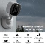 AOQEE 2K Überwachungskamera 2er Set – Aussen/Innen mit Farbnachtsicht & KI-Personenerkennung – Bild 2