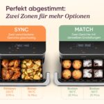 COSORI Dual Blaze TwinFry 10L Heissluftfritteuse – Professionelle Dual-Kammer Airfryer TF102S – Bild 8