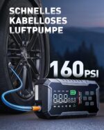 ANFLAG 7000A Starthilfe Powerbank mit Kompressor 160PSI – 8-in-1 Autostarter für Benzin & Diesel – Bild 3
