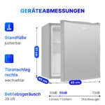 Bomann® Mini-Kühlschrank 42L – Getränkekühlschrank leise für Büro & Camping | KB 7346 – Bild 2