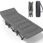 ATORPOK SHOP Campingbett klappbar bis 200 kg – Feldbett mit Kissen für Camping & Outdoor