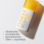 Clinique SPF 50 Mineral Sunscreen Fluid – Mineralischer Sonnenschutz für sensible Haut, 30 ml – Bild 2
