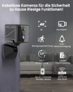 aidowocam Mini Überwachungskamera 4K – 5G WiFi, Akku, Nachtsicht & Cloud-Speicher – Bild 2