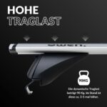 Owen Dachträger 3.0 Pro 120cm Silber – 90 kg Tragkraft für geschlossene Reling – Bild 5