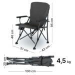 qeedo Johnny XL Campingstuhl 150 kg – Faltbar mit Kopfstütze & Getränkehalter – Bild 2
