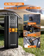 NEVERLAND Elektrische Luftpumpe 150 PSI mit 16000mAh Akku – Kompressor für Auto, Motorrad & Fahrrad – Bild 5