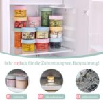 ACEPRUT 14er Set Glas-Behälter für Babynahrung – BPA-frei & auslaufsicher – Bild 6