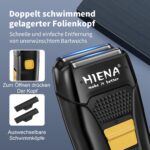 HIENA PRO Professionelles Haarschneideset – 5in1 Bartschneider & Nasenhairtrimmer USB – Bild 3