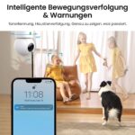 aosu 2K Überwachungskamera Innen mit 5G/2.4GHz WLAN – 360° Heimüberwachung für Familie & Haustiere – Bild 3