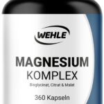 Magnesium Komplex 2250 mg – 3-Fach Formel mit Bisglycinat & Citrat – 360 Kapseln