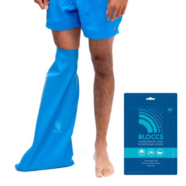 Bloccs Beinprotektor ASL74 – Wasserdichter Gipsschutz für Erwachsene